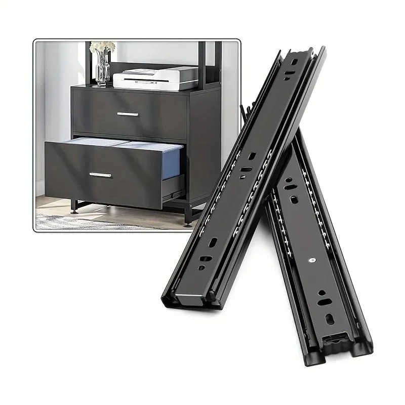 Drawer Slide Pair - Soğuk Haddelenmiş Çelik Hidrolik Sönümlemeli Sessiz