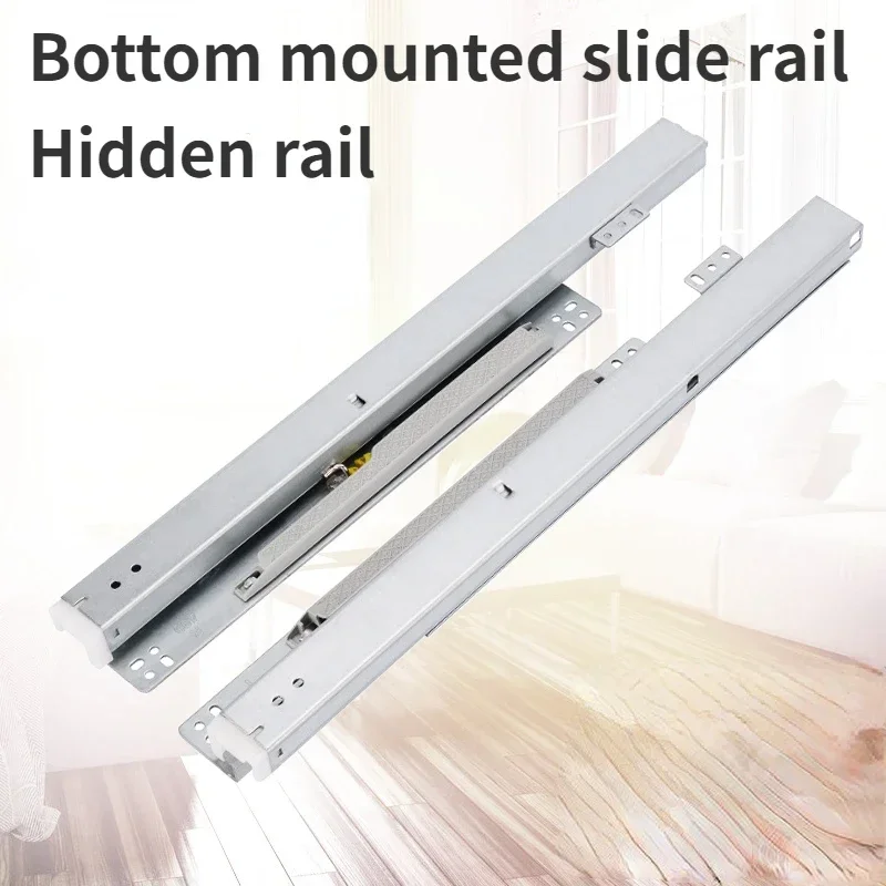 Drawer Slide Pair - 1 çift Mücevher dolabı tütün cam