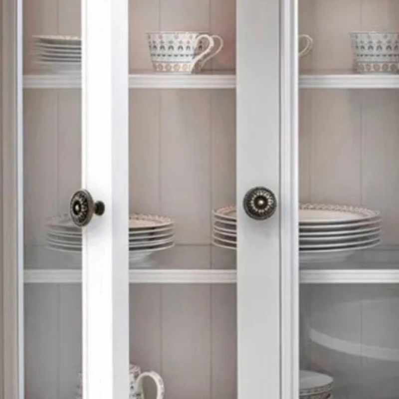 Furniture And Kitchen Hardware Fitting - 2 adet Bronz Ton Retro Alaşım