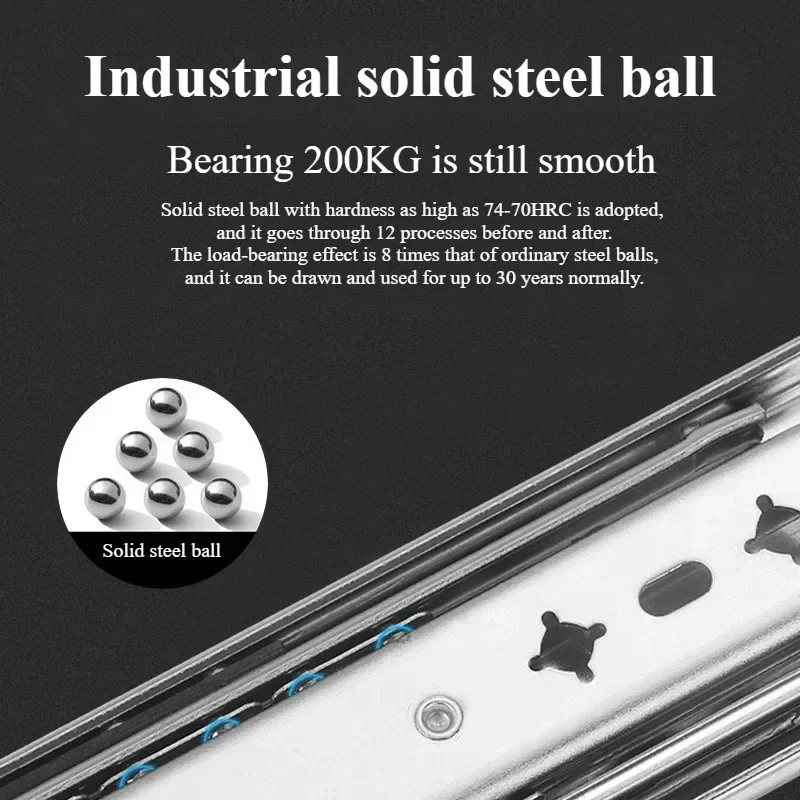 1 Çift 53mm Ağır Hizmet Tipi Ç - Drawer Slide Pair incelemesi ve fiyatı