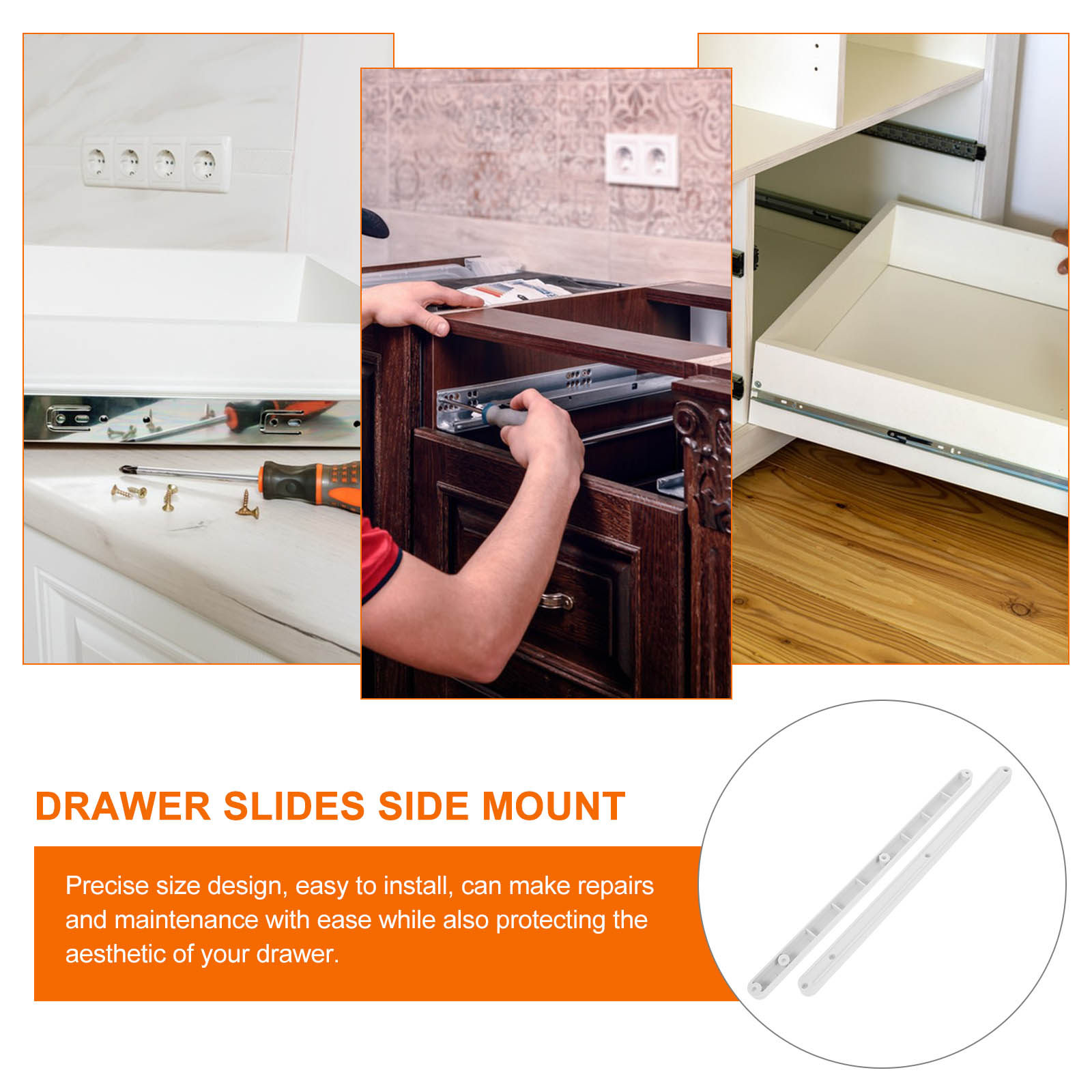 2 adet plastik çekmece kızakla - Drawer Slide Pair incelemesi ve fiyatı