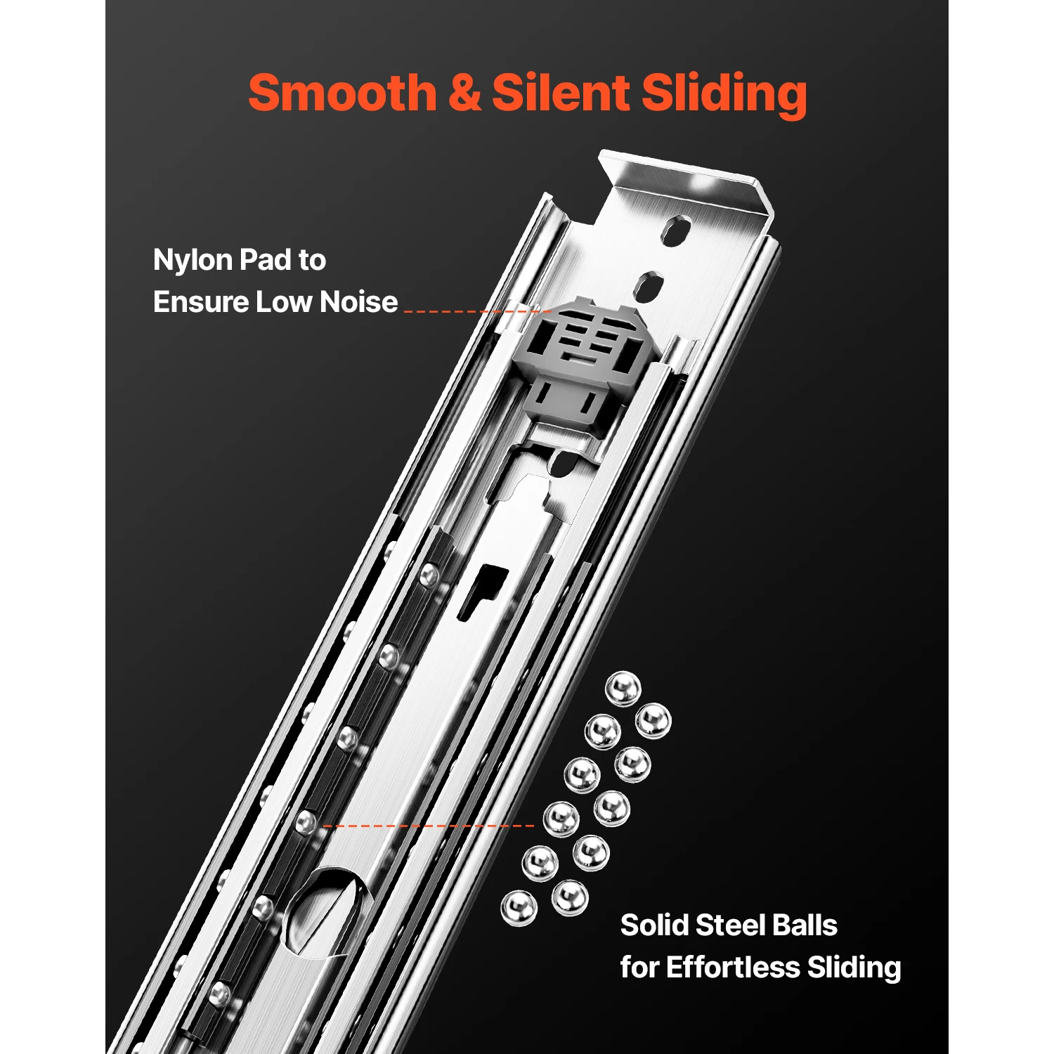 1 Çift Tam Açılır Çekmece Rayl - Drawer Slide Pair incelemesi ve fiyatı